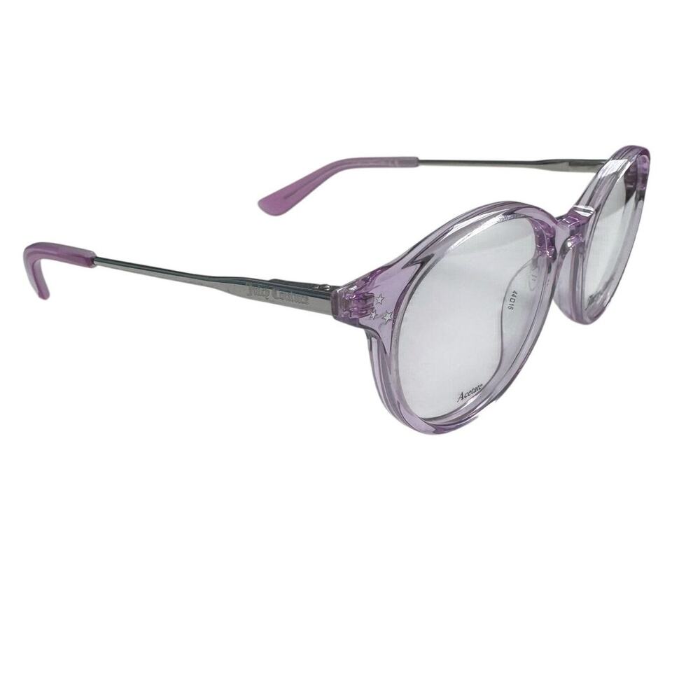 NEW Juicy Couture Clear pink Lilac silver rounded glasses